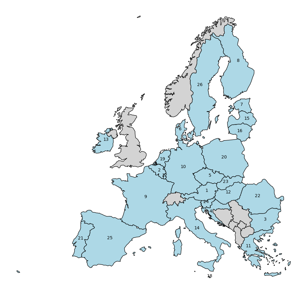 EU Country Map